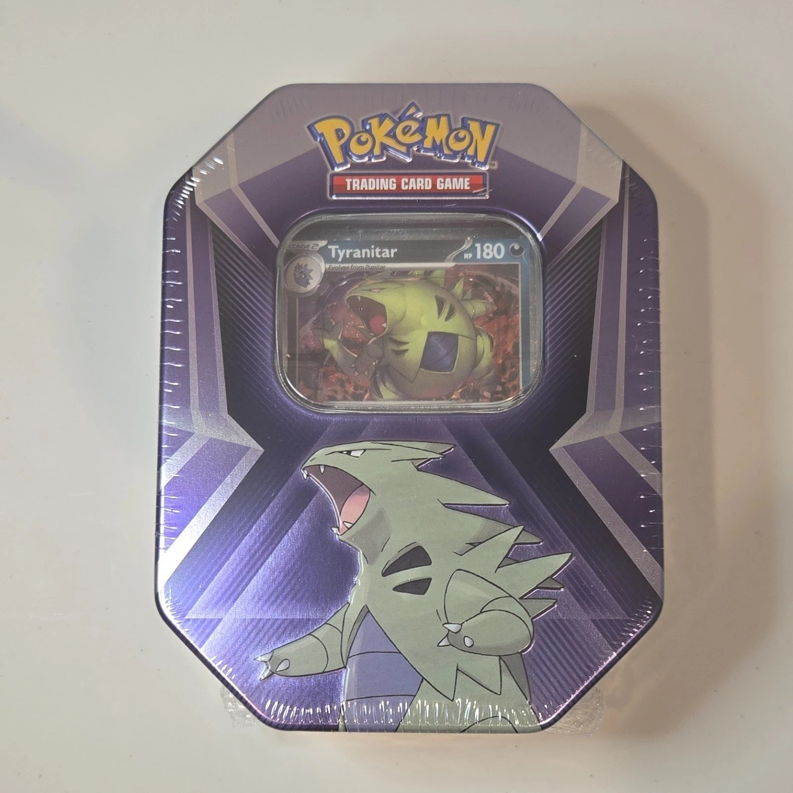 Pokémon TCG Triple Whammy Collector Tin Tyranitar