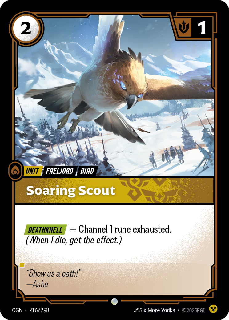 Riftbound TCG – Soaring Scout (Foil, Common) | Origins 216/298