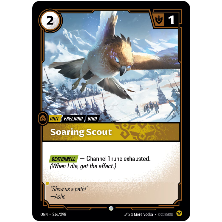 Riftbound TCG – Soaring Scout (Foil, Common) | Origins 216/298