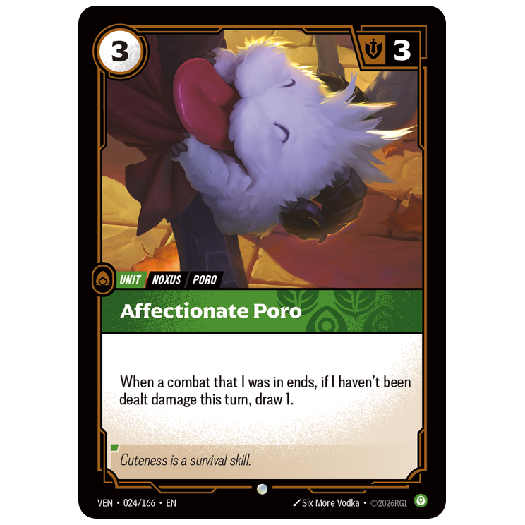 Riftbound TCG - Affectionate Poro | Vendetta 024/166