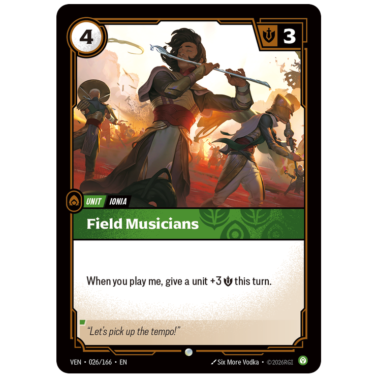 Riftbound TCG - Field Musicians | Vendetta 026/166