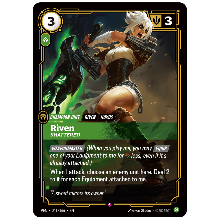 Riftbound TCG - Riven, Shattered | Vendetta 041/166