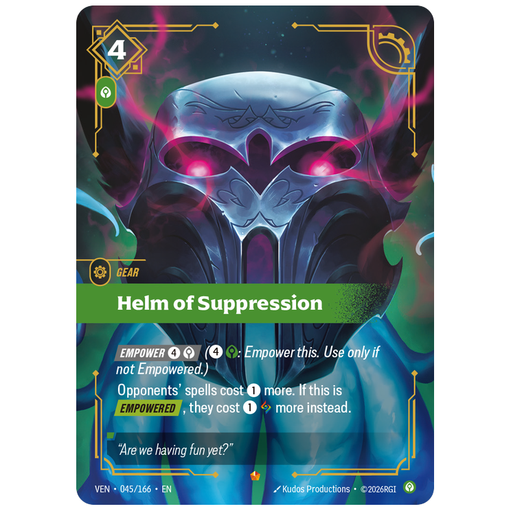 Riftbound TCG - Helm of Suppression | Vendetta 045/166