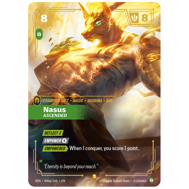 Riftbound TCG - Nasus, Ascended | Vendetta 046a/166