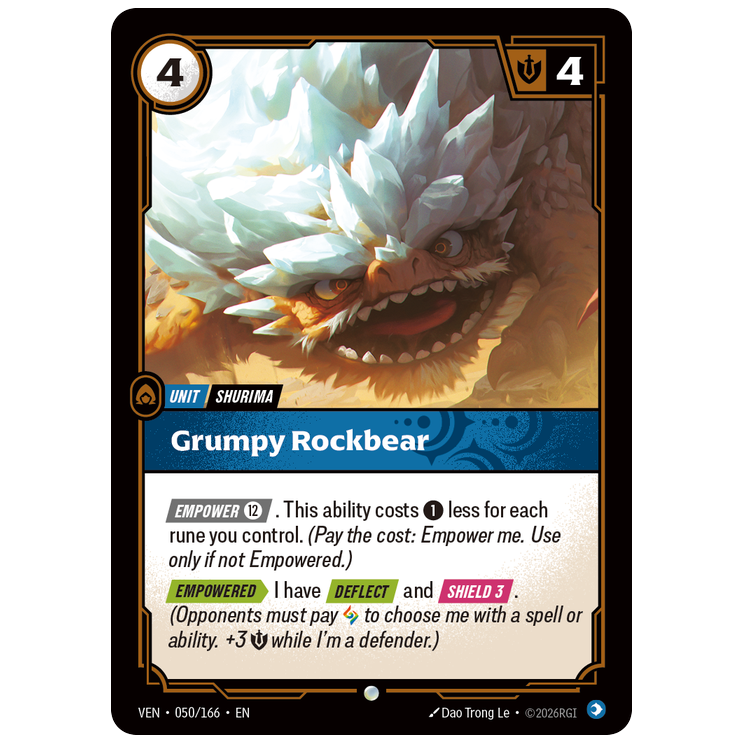 Riftbound TCG - Grumpy Rockbear | Vendetta 050/166
