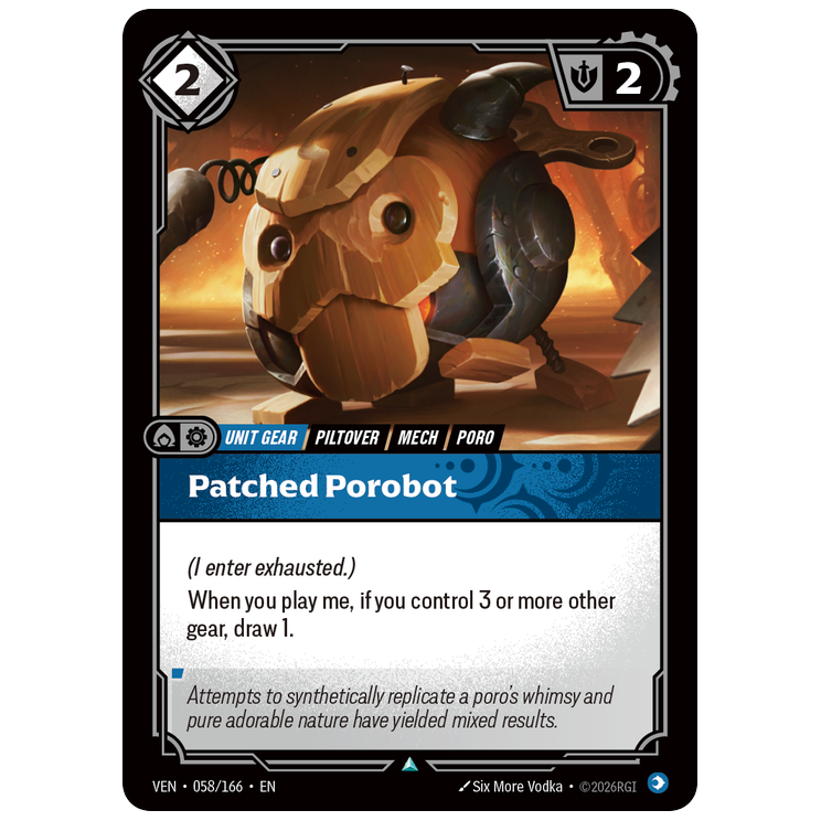 Riftbound TCG - Patched Porobot | Vendetta 058/166
