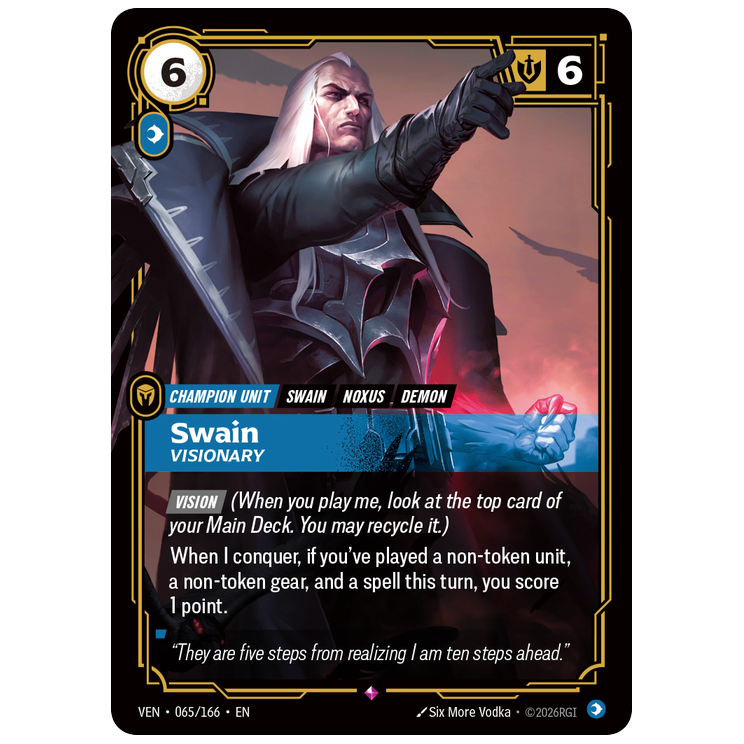 Riftbound TCG - Swain, Visionary | Vendetta 065/166