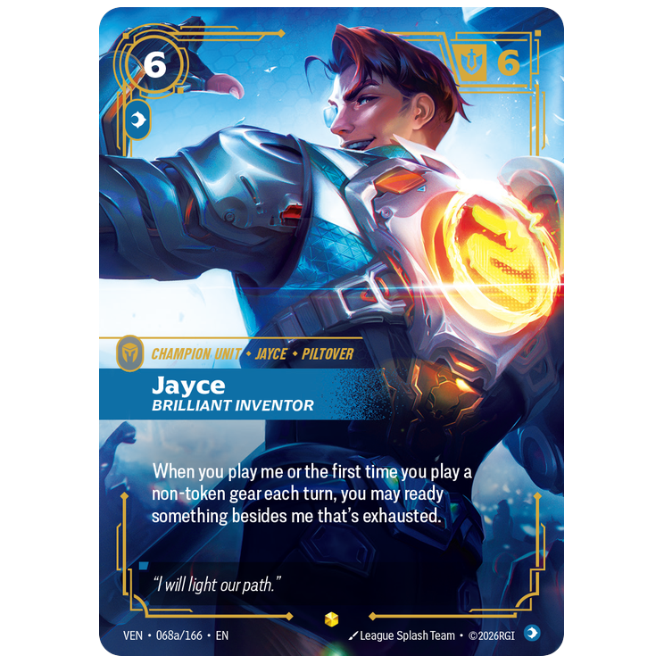 Riftbound TCG - Jayce, Brilliant Inventor | Vendetta 068a/166