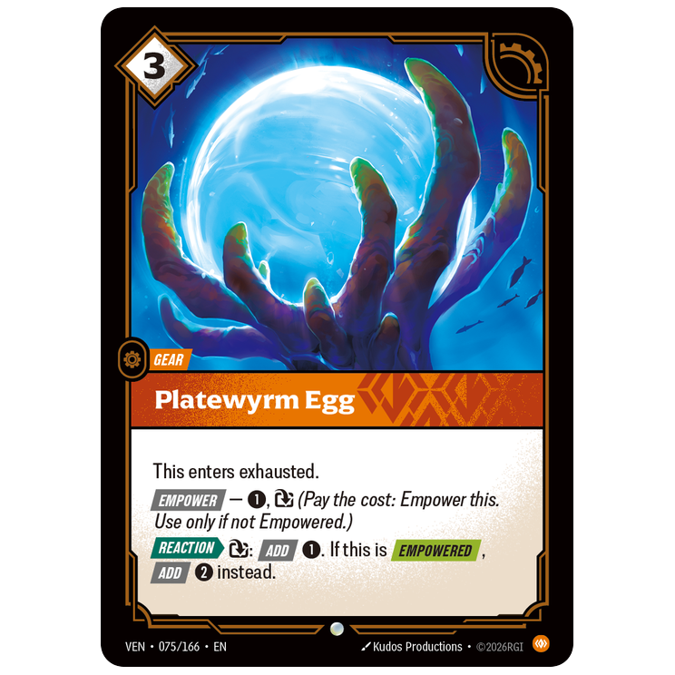 Riftbound TCG - Platewyrm Egg | Vendetta 075/166