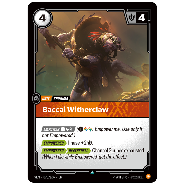 Riftbound TCG - Baccai Witherclaw | Vendetta 078/166