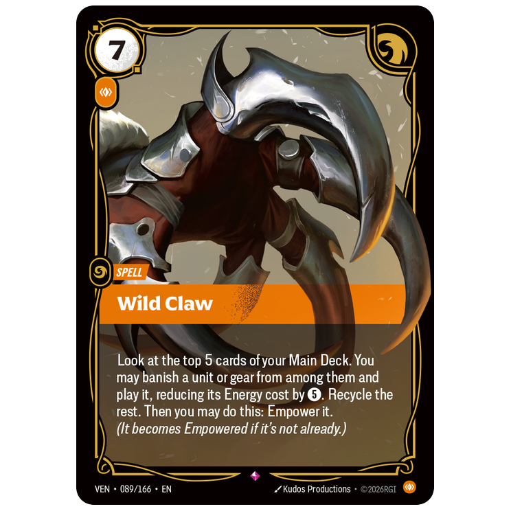 Riftbound TCG - Wild Claw | Vendetta 089/166