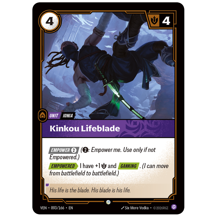 Riftbound TCG - Kinkou Lifeblade | Vendetta 093/166