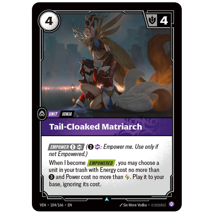 Riftbound TCG - Tail-Cloaked Matriarch | Vendetta 104/166
