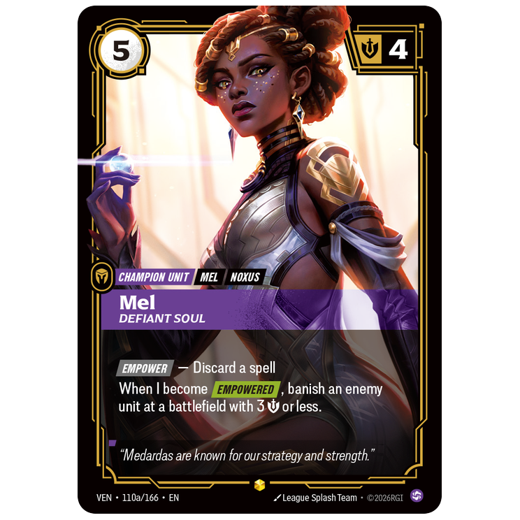 Riftbound TCG - Mel, Defiant Soul | Vendetta 110a/166