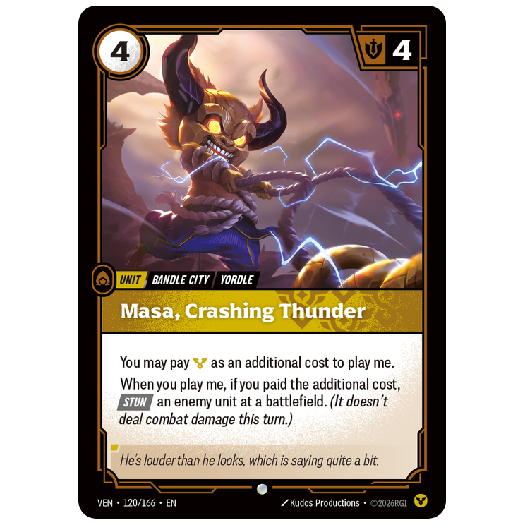 Riftbound TCG - Masa, Crashing Thunder | Vendetta 120/166