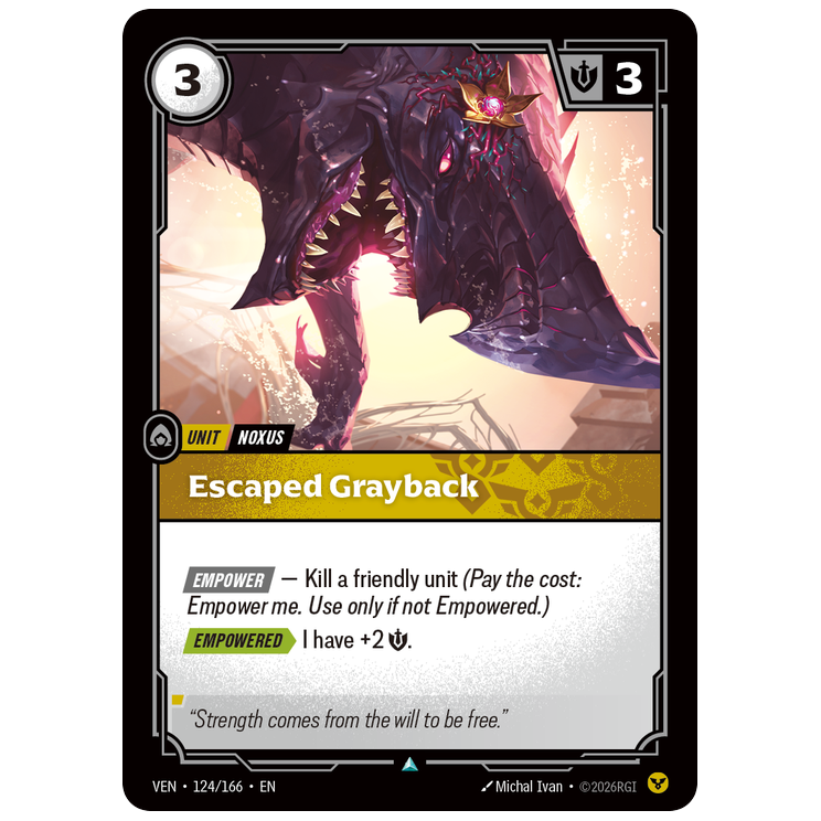 Riftbound TCG - Escaped Grayback | Vendetta 124/166