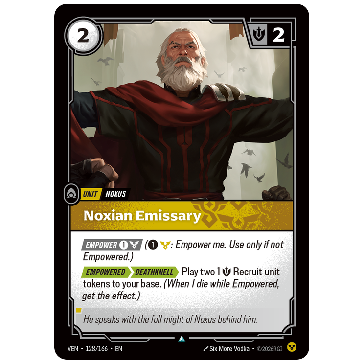 Riftbound TCG - Noxian Emissary | Vendetta 128/166