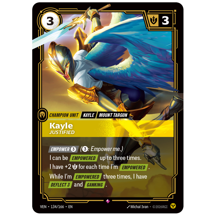 Riftbound TCG - Kayle, Justified | Vendetta 134/166