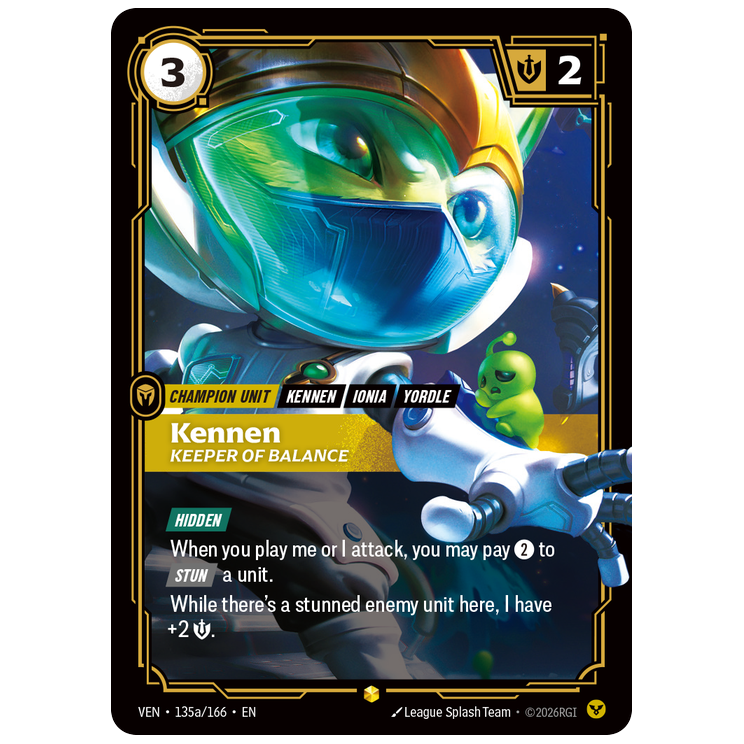 Riftbound TCG - Kennen, Keeper of Balance | Vendetta 135a/166