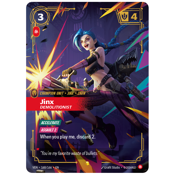 Riftbound TCG - Jinx, Demolitionist | Vendetta 168/166