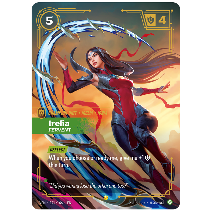 Riftbound TCG - Irelia, Fervent | Vendetta 174/166