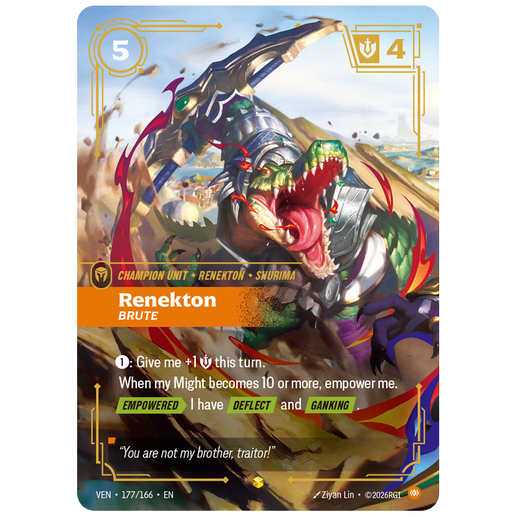 Riftbound TCG - Renekton, Brute | Vendetta 177/166