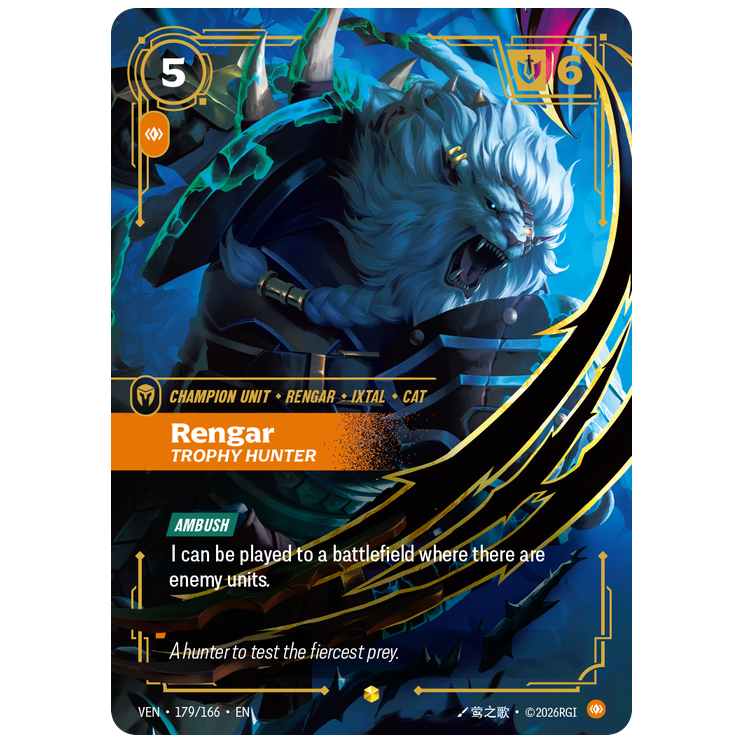 Riftbound TCG - Rengar, Trophy Hunter | Vendetta 179/166