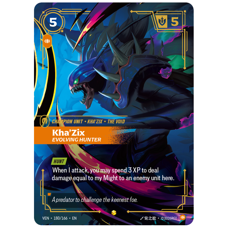 Riftbound TCG - Kha'Zix, Evolving Hunter | Vendetta 180/166