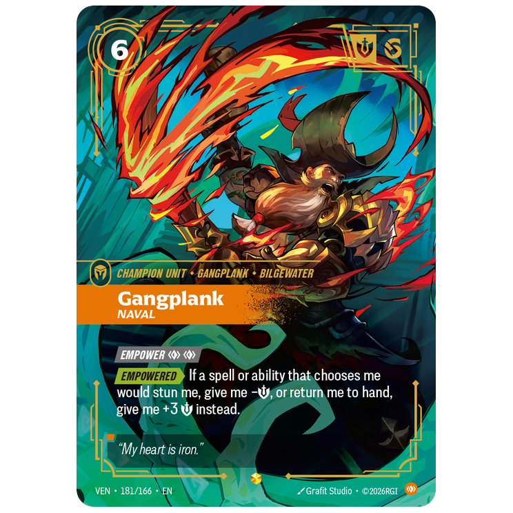 Riftbound TCG - Gangplank, Naval | Vendetta 181/166