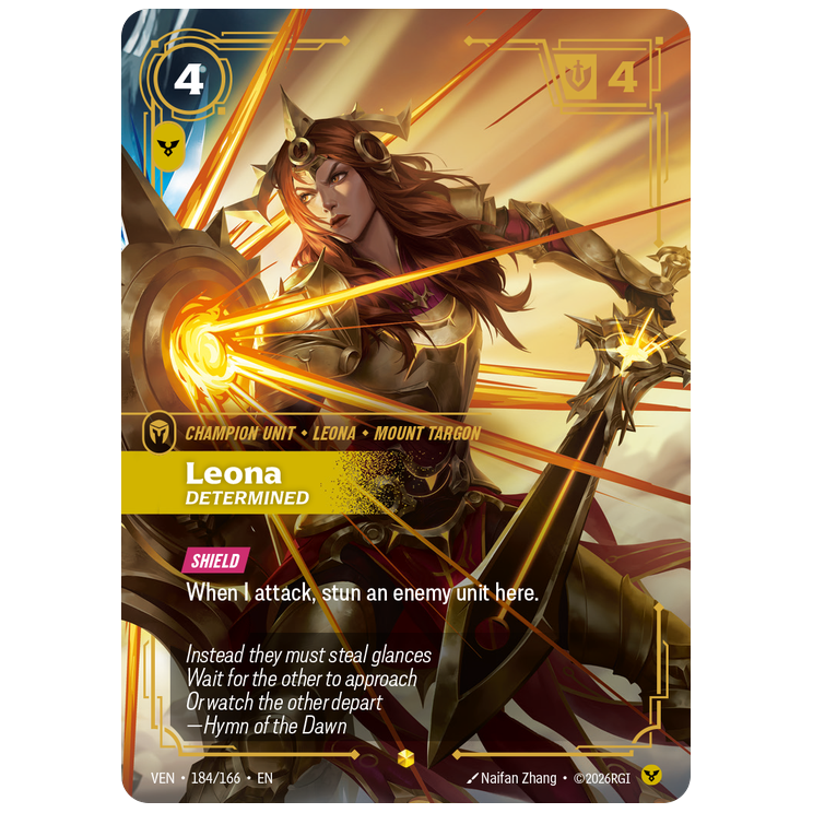 Riftbound TCG - Leona, Determined | Vendetta 184/166