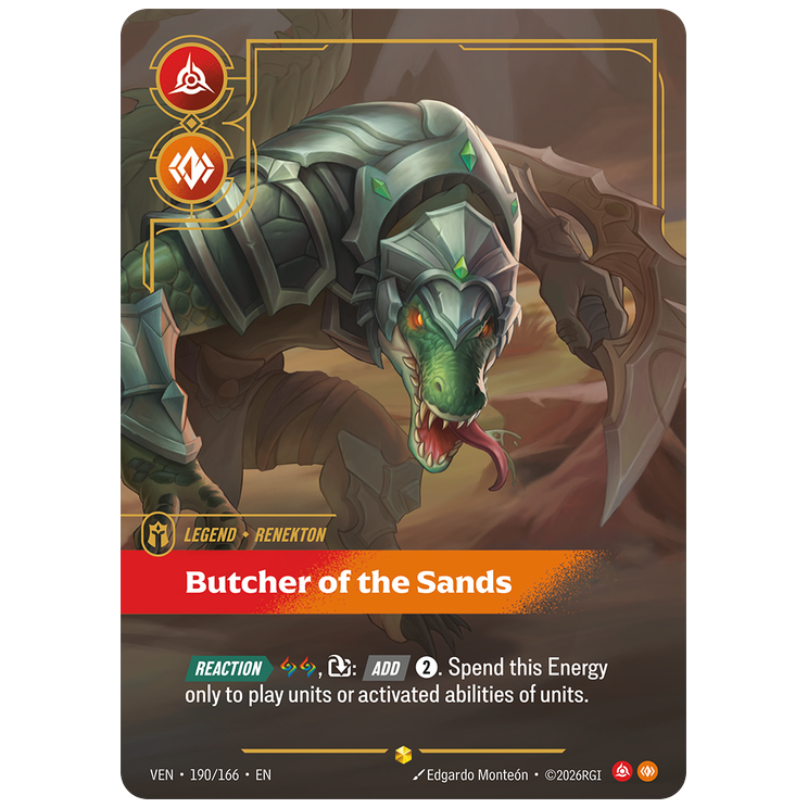 Riftbound TCG - Butcher of the Sands | Vendetta 190/166