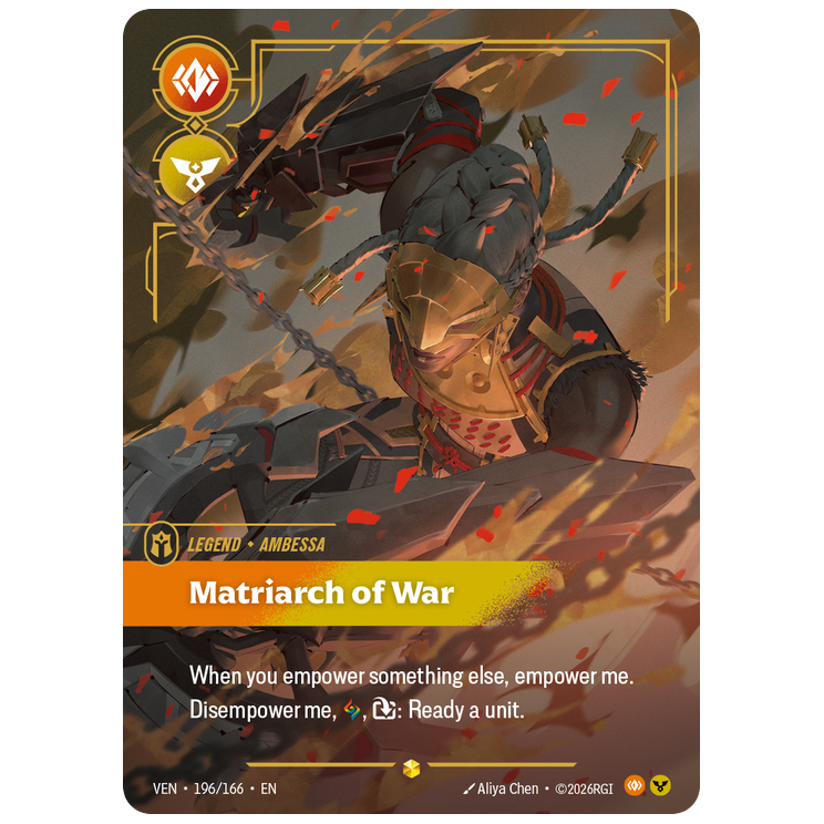 Riftbound TCG - Matriarch of War | Vendetta 196/166
