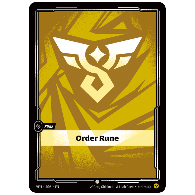 Riftbound TCG - Order Rune | Vendetta R06/166