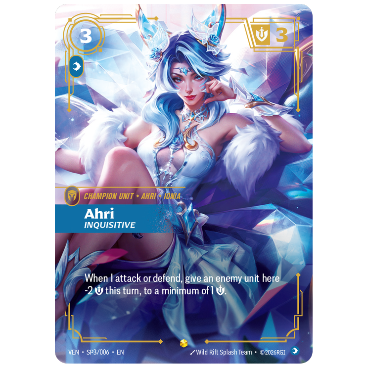 Riftbound TCG - Ahri, Inquisitive | Vendetta SP3/166