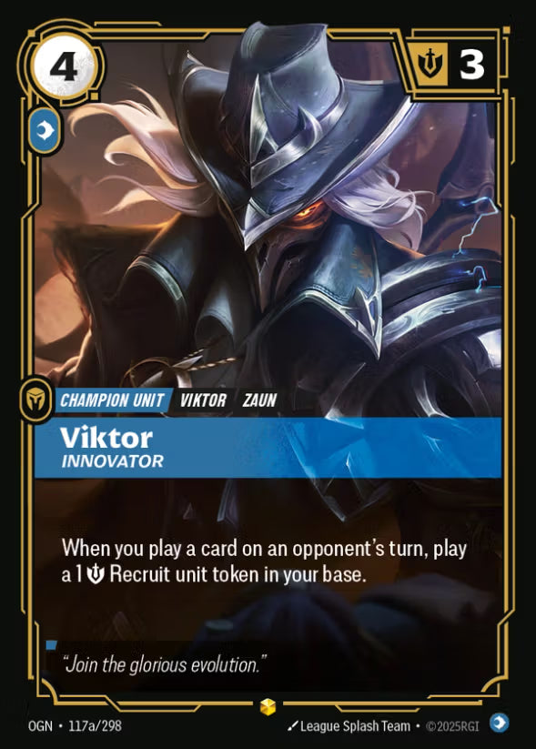 Riftbound TCG – Viktor Innovator (Foil, Alternate Art) | Origins 117a/298