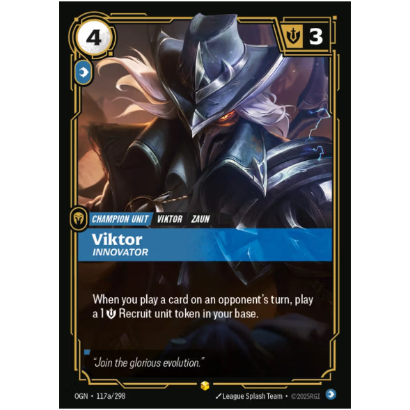 Riftbound TCG – Viktor Innovator (Foil, Alternate Art) | Origins 117a/298