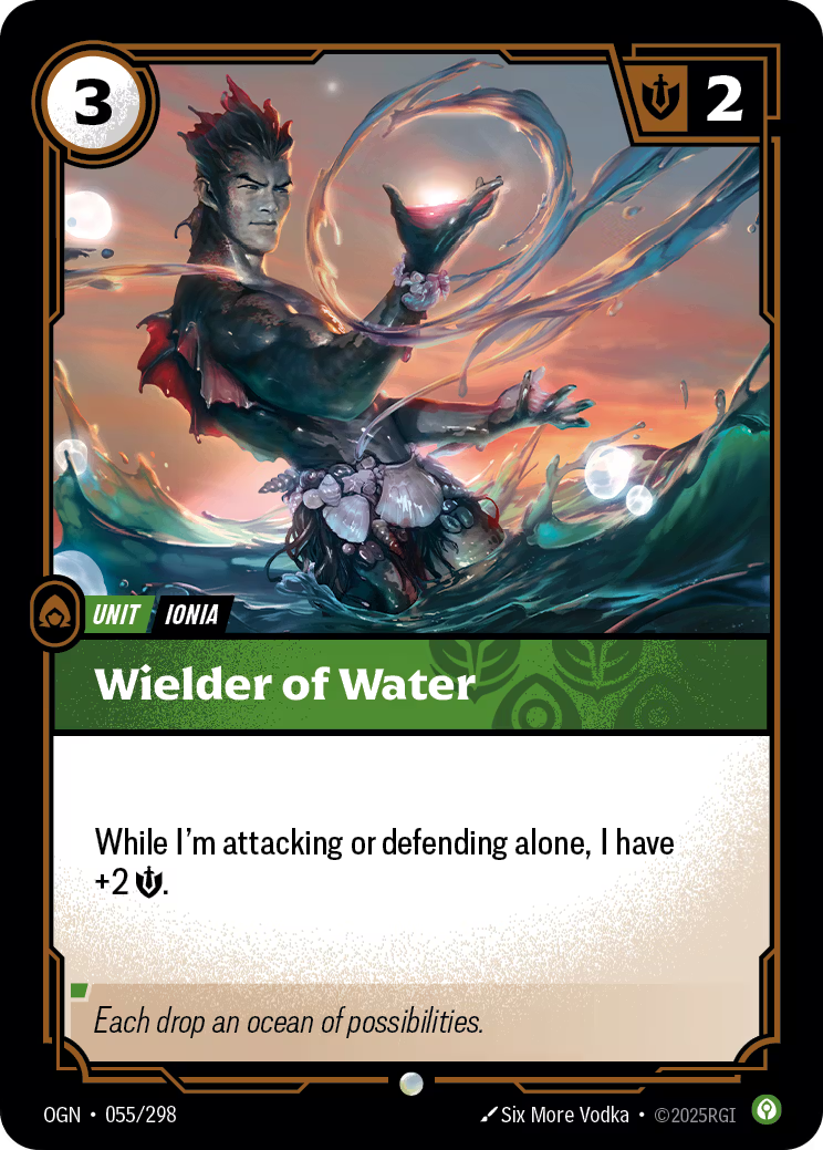 Riftbound TCG – Wielder of Water (Foil, Common) | Origins 055/298